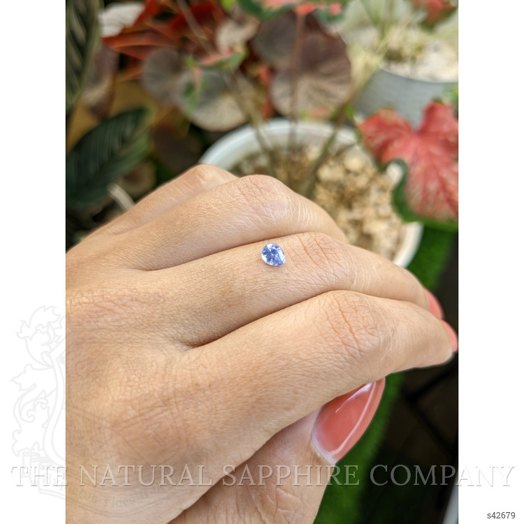 0.43 Ct. Blue Sapphire from Ceylon (Sri Lanka)