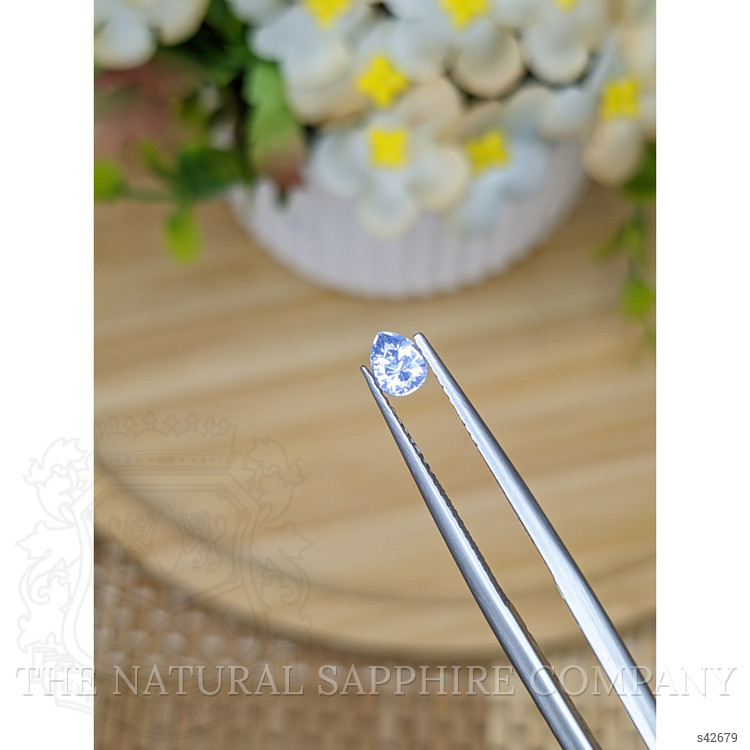 0.43 Ct. Blue Sapphire from Ceylon (Sri Lanka)