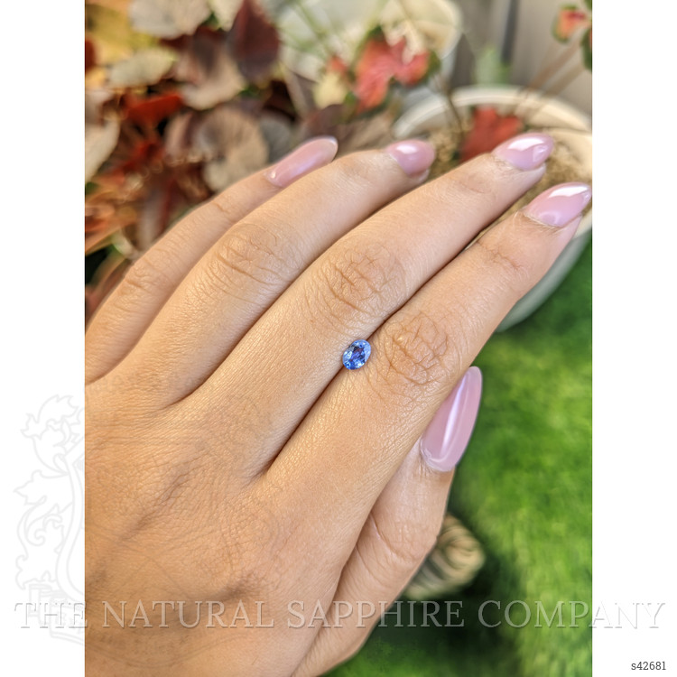 0.35 Ct. Blue Sapphire from Ceylon (Sri Lanka)