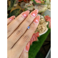 0.35 Ct. Blue Sapphire from Ceylon (Sri Lanka) Life Style