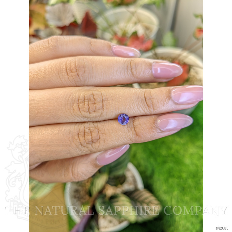 0.70 Ct. Purple Sapphire from Ceylon (Sri Lanka)