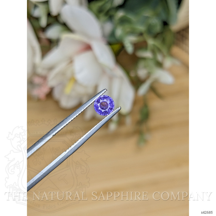 0.70 Ct. Purple Sapphire from Ceylon (Sri Lanka)