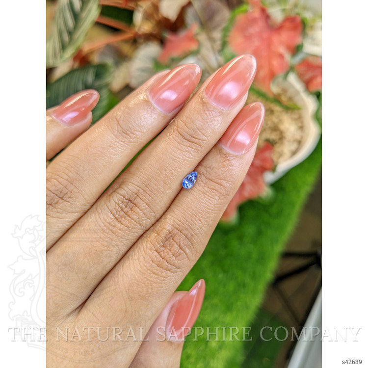 0.37 Ct. Blue Sapphire from Ceylon (Sri Lanka)