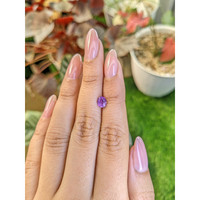 0.92 Ct. Pinkish Purple Sapphire from Ceylon (Sri Lanka) Life Style