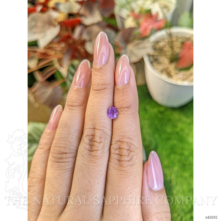 0.92 Ct. Pinkish Purple Sapphire from Ceylon (Sri Lanka)