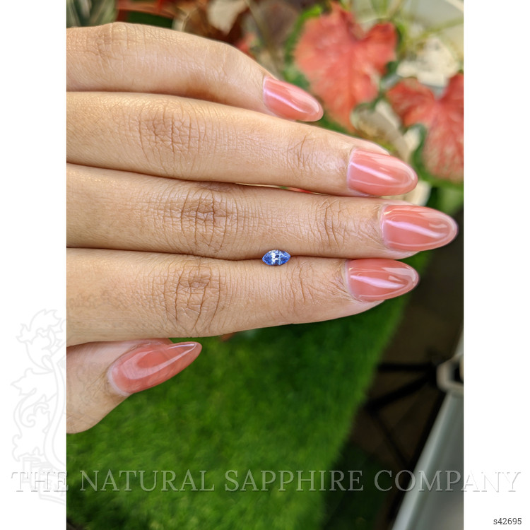 0.36 Ct. Blue Sapphire from Ceylon (Sri Lanka)