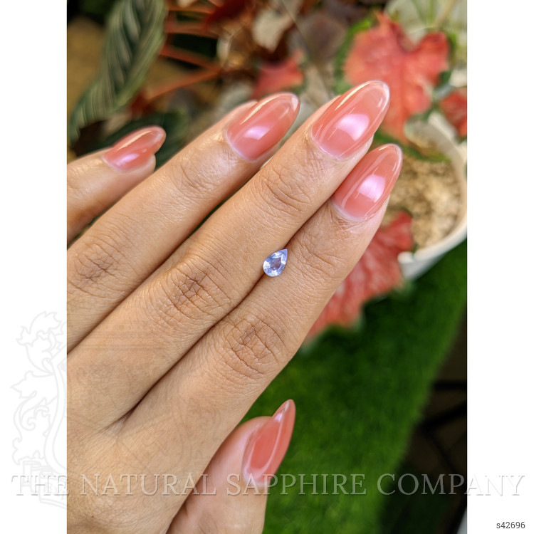 0.39 Ct. Violet Sapphire from Ceylon (Sri Lanka)