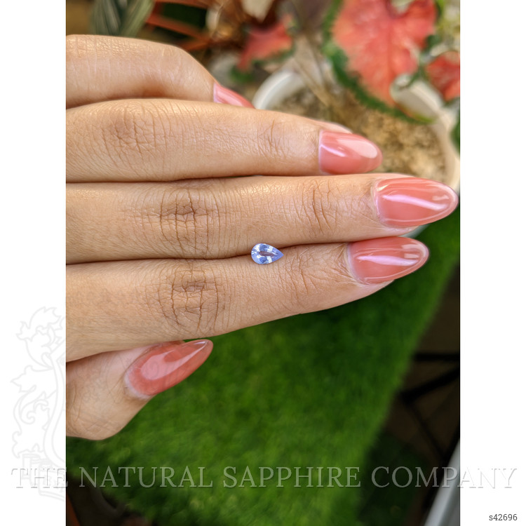 0.39 Ct. Violet Sapphire from Ceylon (Sri Lanka)