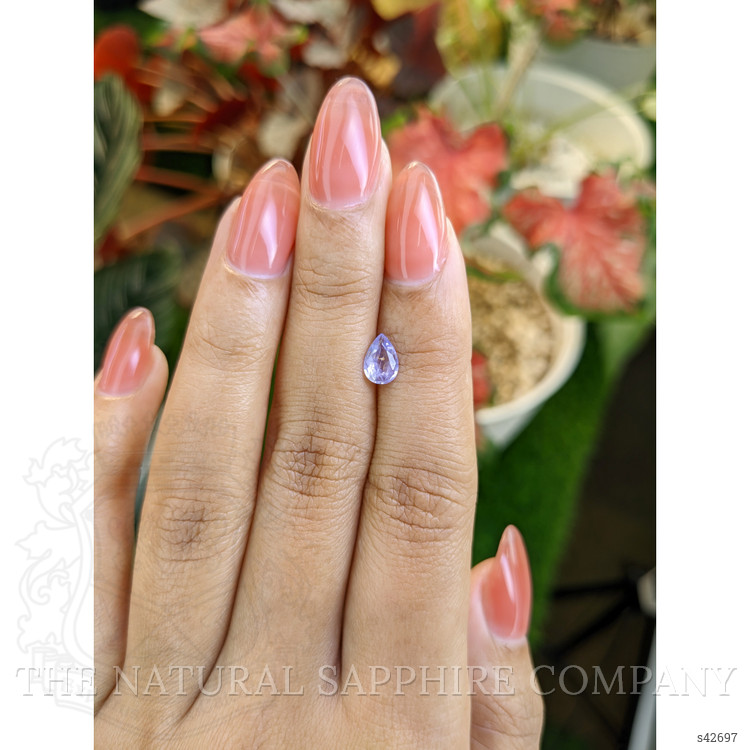 0.71 Ct. Purple Sapphire from Ceylon (Sri Lanka)