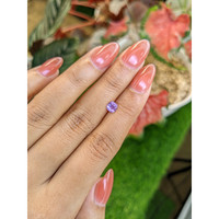 0.60 Ct. Pinkish Purple Sapphire from Ceylon (Sri Lanka) Life Style