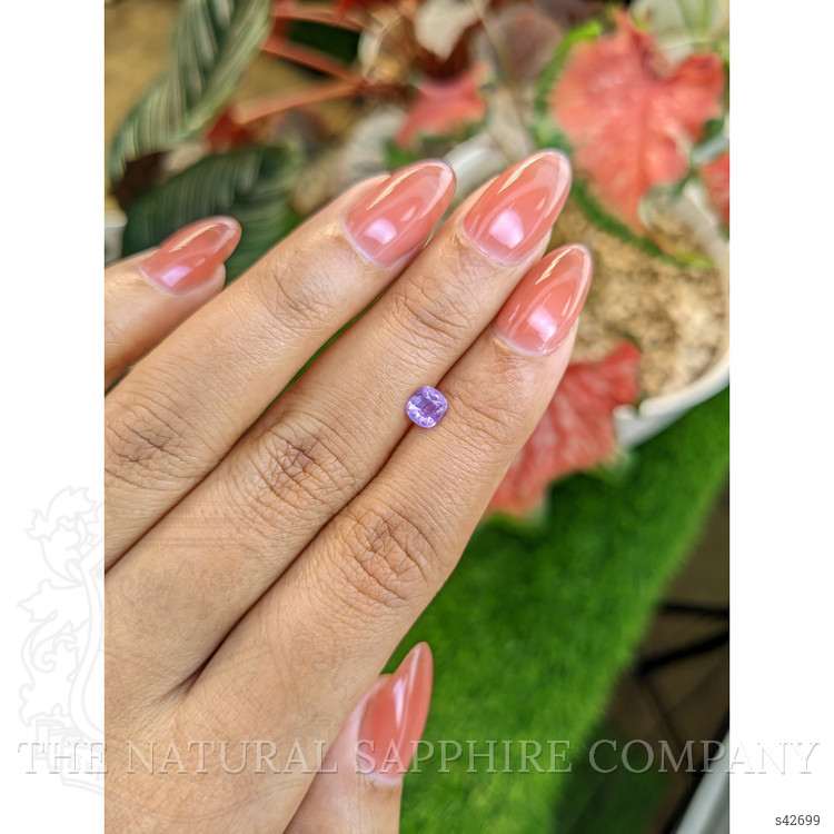 0.60 Ct. Pinkish Purple Sapphire from Ceylon (Sri Lanka)