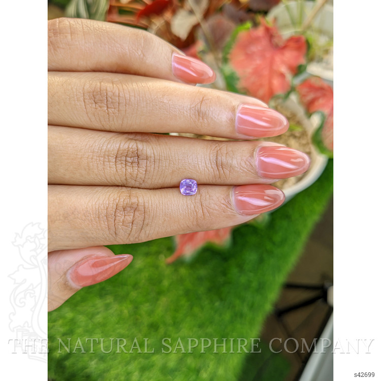 0.60 Ct. Pinkish Purple Sapphire from Ceylon (Sri Lanka)