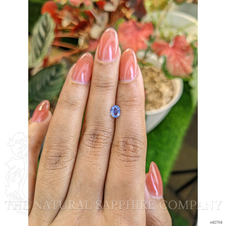 0.56 Ct. Blue Sapphire from Ceylon (Sri Lanka)