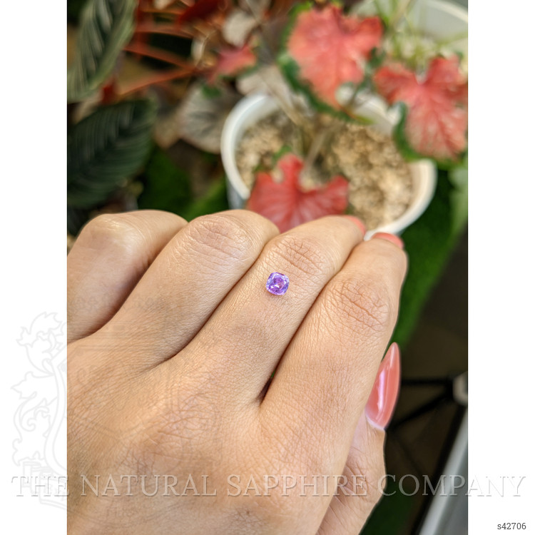 0.44 Ct. Pinkish Purple Sapphire from Ceylon (Sri Lanka)