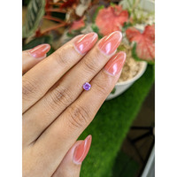 0.44 Ct. Pinkish Purple Sapphire from Ceylon (Sri Lanka) Life Style