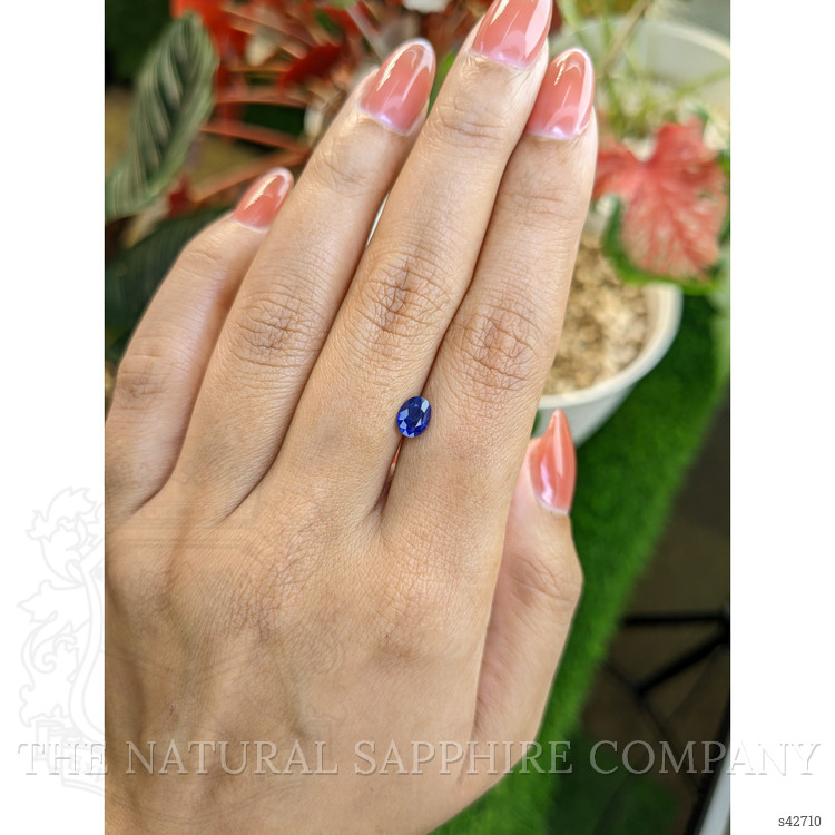 0.82 Ct. Blue Sapphire from Ceylon (Sri Lanka)