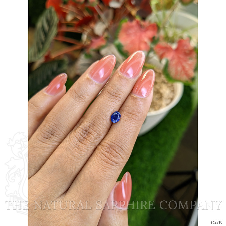 0.82 Ct. Blue Sapphire from Ceylon (Sri Lanka)