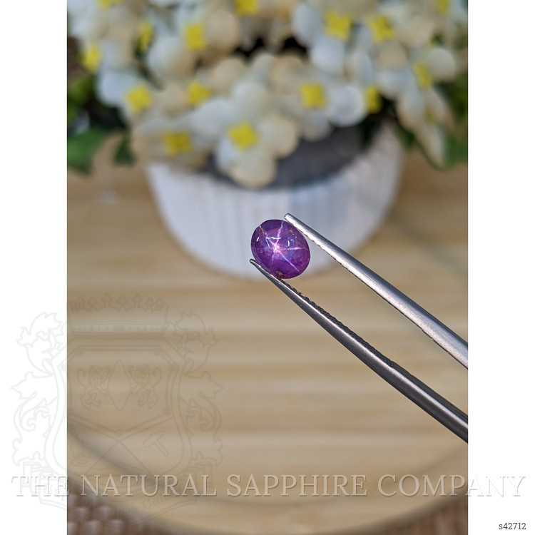 1.43 Ct. Pinkish Purple Star Sapphire from Ceylon (Sri Lanka)