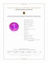 1.10 Ct. Pink Star Sapphire from Ceylon (Sri Lanka) Scan Report