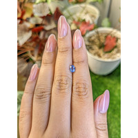 0.64 Ct. Blue Sapphire from Ceylon (Sri Lanka) Life Style