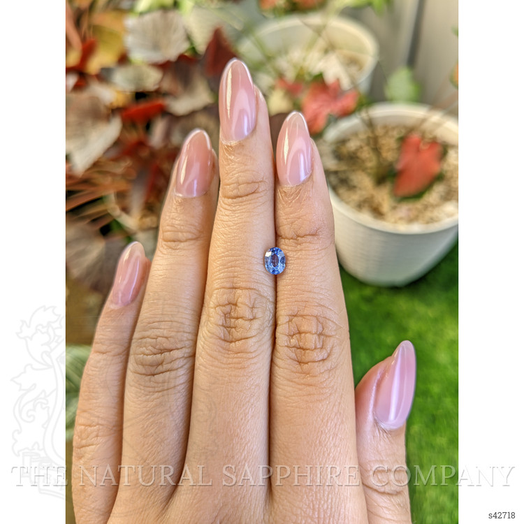 0.64 Ct. Blue Sapphire from Ceylon (Sri Lanka)