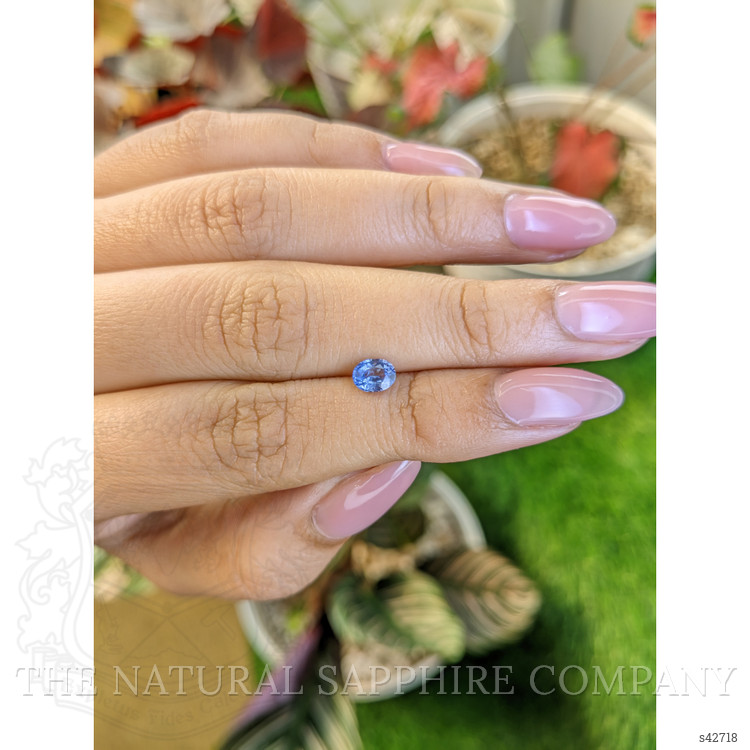 0.64 Ct. Blue Sapphire from Ceylon (Sri Lanka)