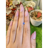 0.37 Ct. Blue Sapphire from Ceylon (Sri Lanka) Life Style