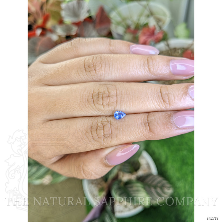 0.37 Ct. Blue Sapphire from Ceylon (Sri Lanka)