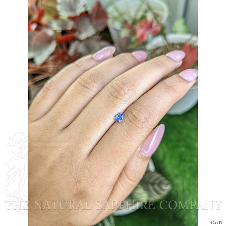 0.37 Ct. Blue Sapphire from Ceylon (Sri Lanka)