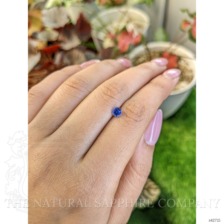 0.62 Ct. Blue Sapphire from Ceylon (Sri Lanka)