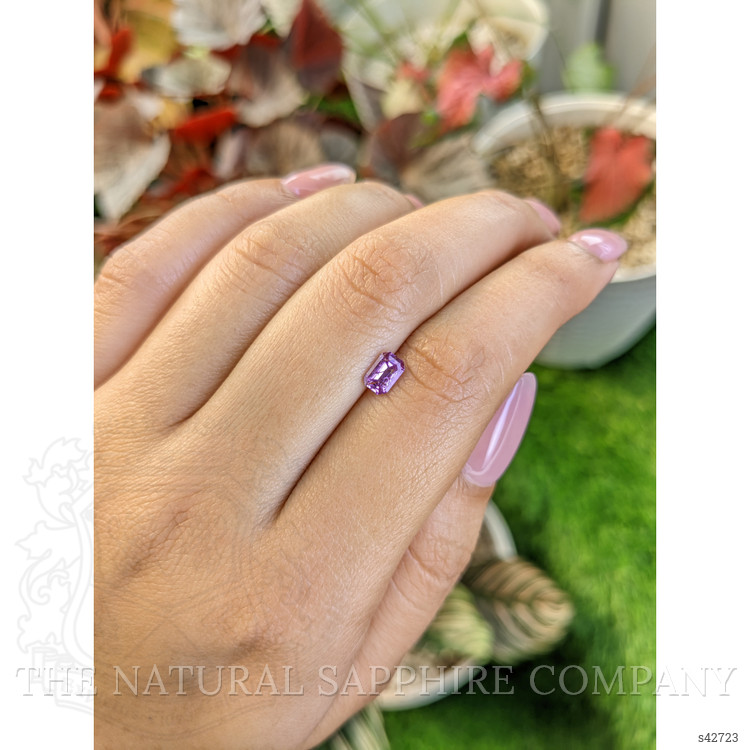 0.63 Ct. Pinkish Purple Sapphire from Ceylon (Sri Lanka)
