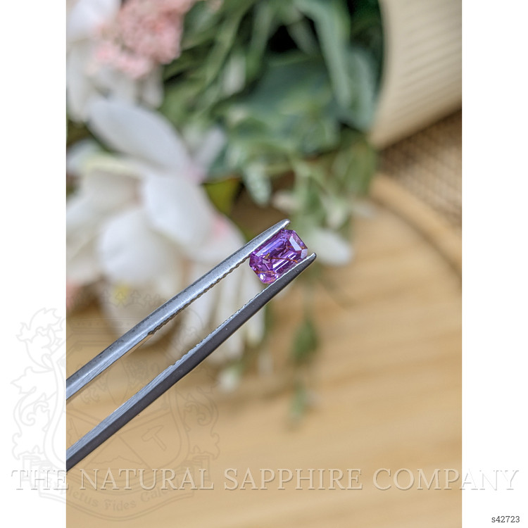 0.63 Ct. Pinkish Purple Sapphire from Ceylon (Sri Lanka)