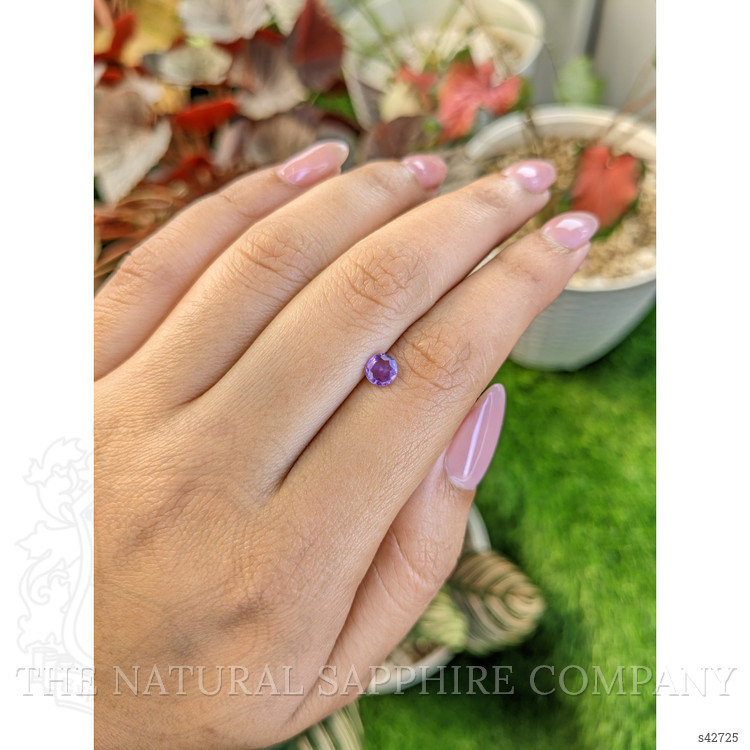 0.52 Ct. Pinkish Purple Sapphire from Ceylon (Sri Lanka)