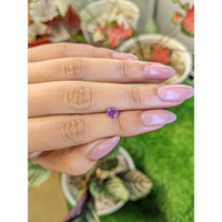 0.52 Ct. Pinkish Purple Sapphire from Ceylon (Sri Lanka) Life Style