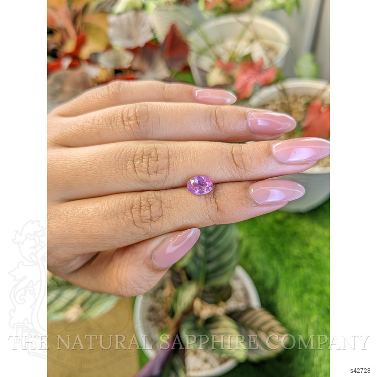 1.56 Ct. Pinkish Purple Sapphire from Ceylon (Sri Lanka)