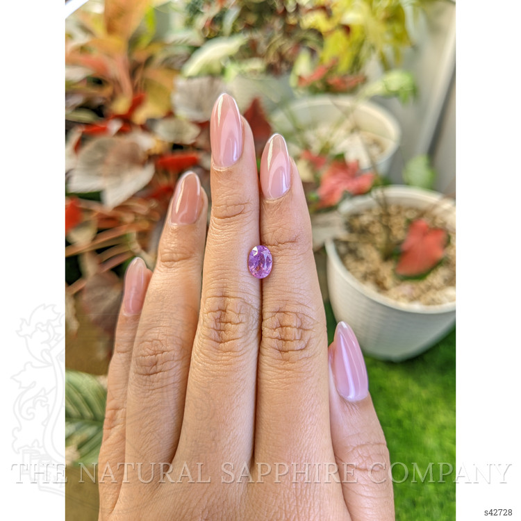 1.56 Ct. Pinkish Purple Sapphire from Ceylon (Sri Lanka)