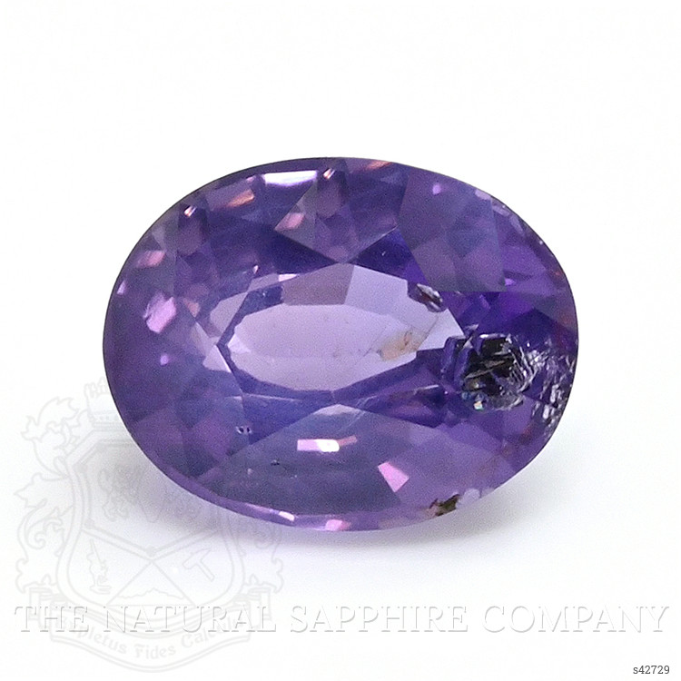 0.88 Ct. Purple Sapphire from Ceylon (Sri Lanka)