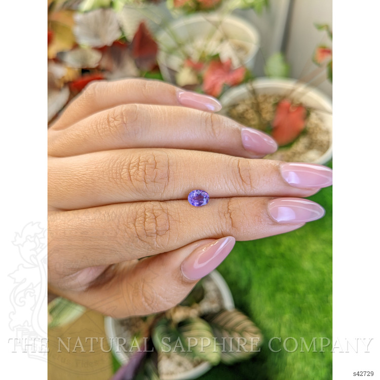 0.88 Ct. Purple Sapphire from Ceylon (Sri Lanka)