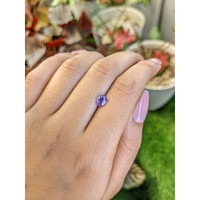 0.88 Ct. Purple Sapphire from Ceylon (Sri Lanka) Life Style