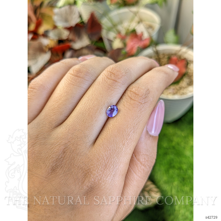 0.88 Ct. Purple Sapphire from Ceylon (Sri Lanka)