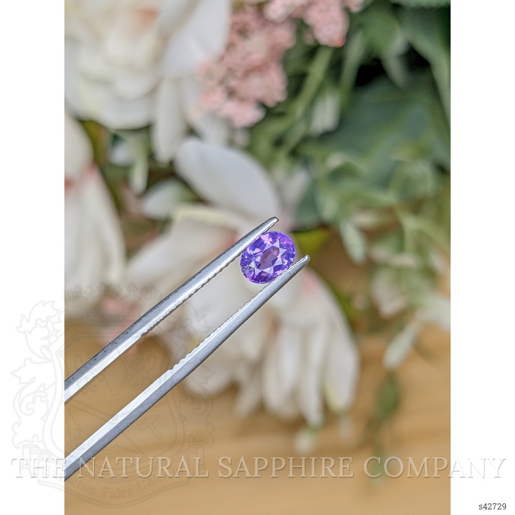 0.88 Ct. Purple Sapphire from Ceylon (Sri Lanka)