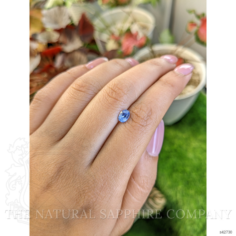 0.75 Ct. Blue Sapphire from Ceylon (Sri Lanka)