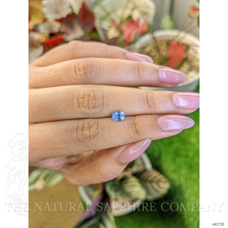 0.75 Ct. Blue Sapphire from Ceylon (Sri Lanka)