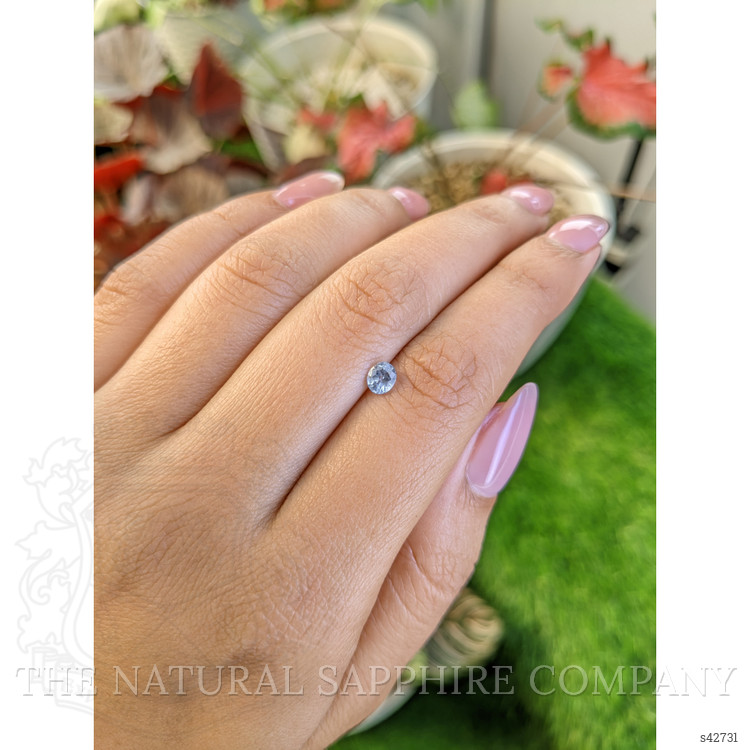 0.46 Ct. Greyish Blue Sapphire from Ceylon (Sri Lanka)