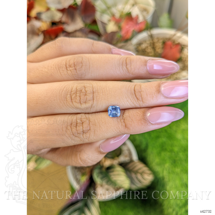 0.88 Ct. Blue Sapphire from Ceylon (Sri Lanka)
