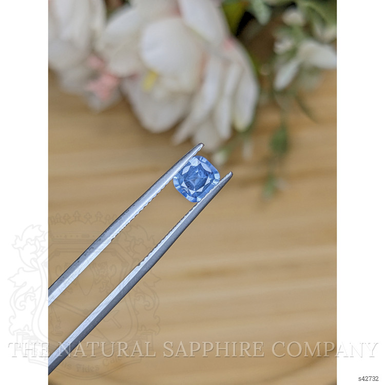 0.88 Ct. Blue Sapphire from Ceylon (Sri Lanka)