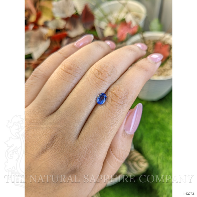 0.79 Ct. Blue Sapphire from Ceylon (Sri Lanka)