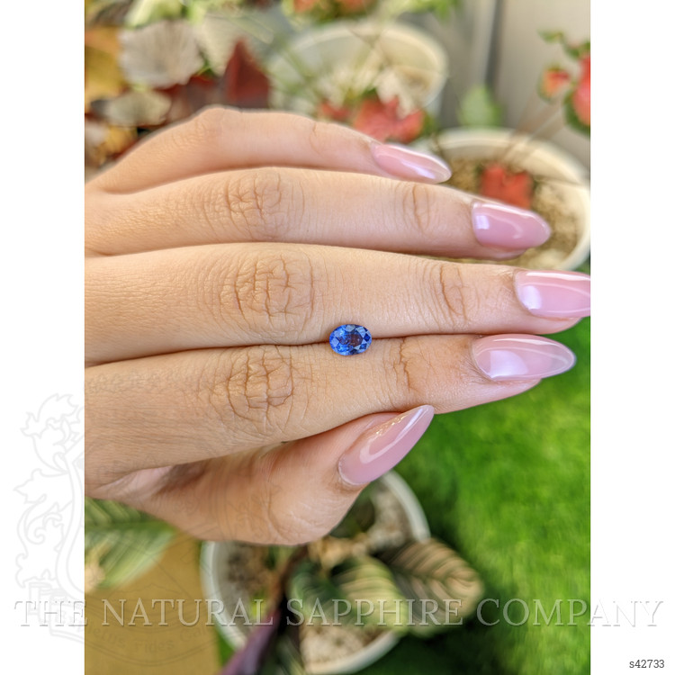 0.79 Ct. Blue Sapphire from Ceylon (Sri Lanka)