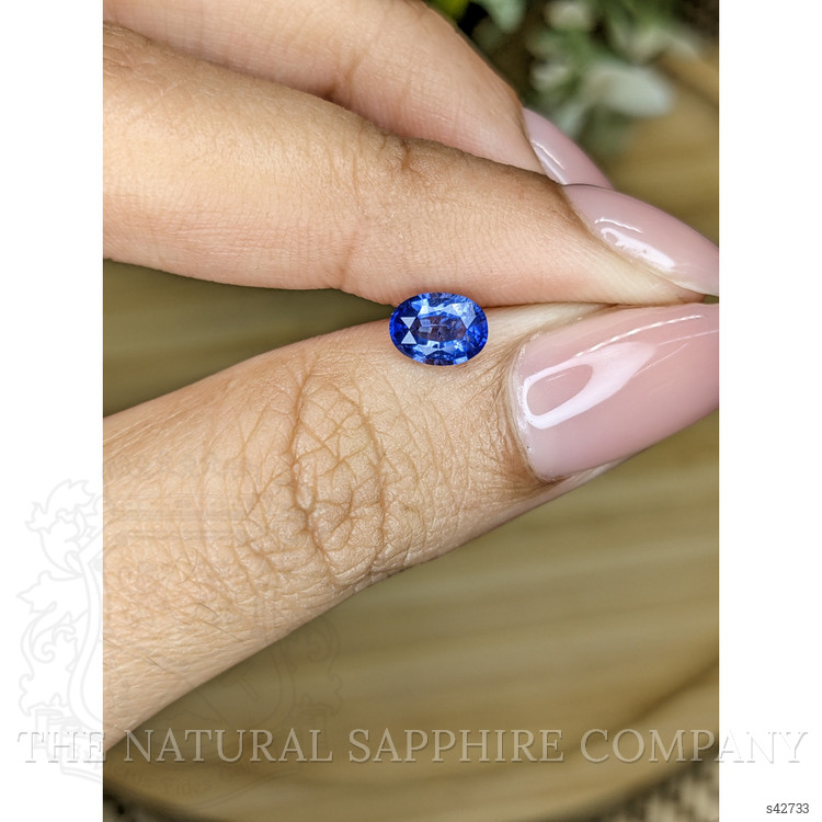 0.79 Ct. Blue Sapphire from Ceylon (Sri Lanka)