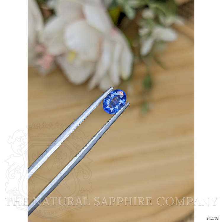 0.79 Ct. Blue Sapphire from Ceylon (Sri Lanka)